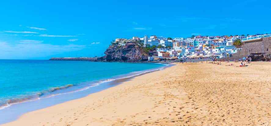 Strand von Cofete, Fuerteventura — endloser Sandstrand, Dünen und Atlantikküste (Kanarische Inseln, Spanien)